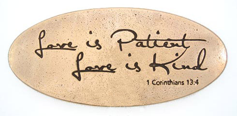 love is patient, love is kind